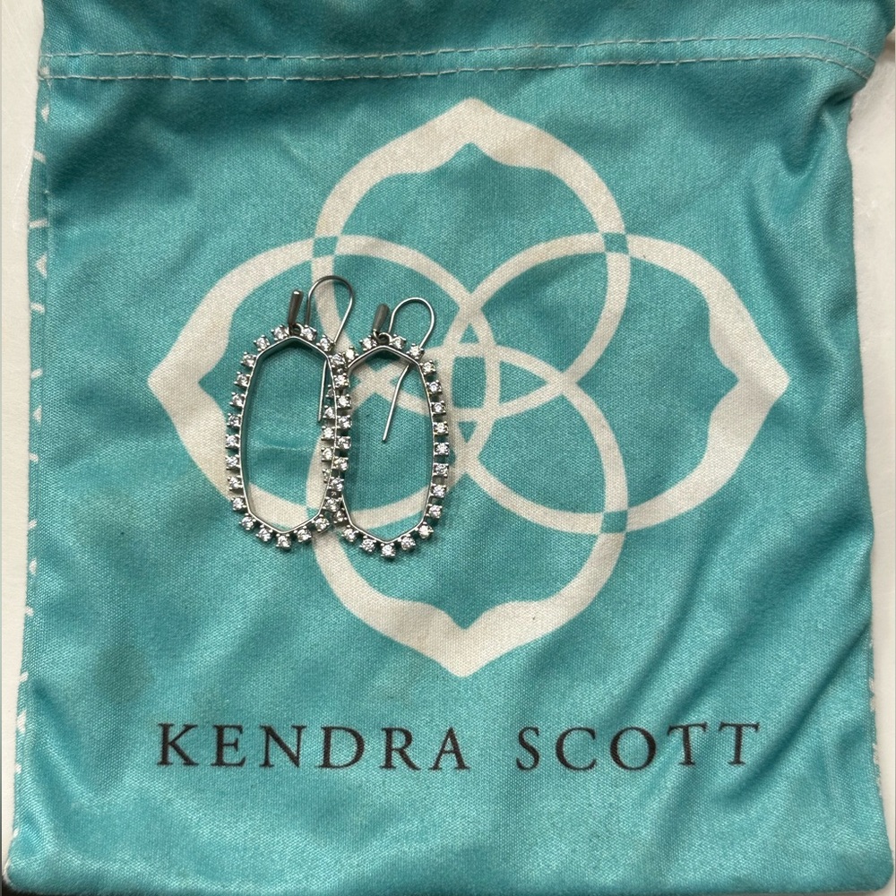 Kendra Scott Elle Open Frame Crystal Drop Earrings